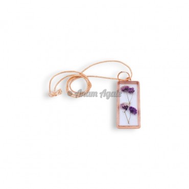 Flowers Resin Necklace