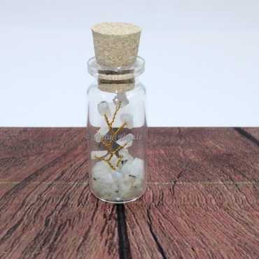 White Rainbow Moonstone Bottle Tree