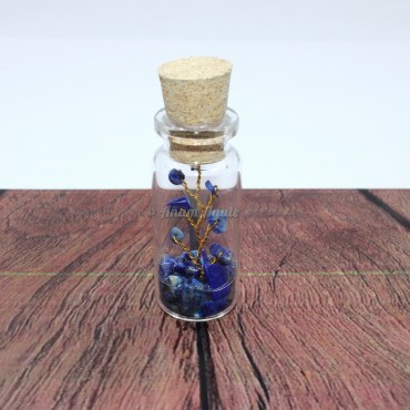 Lapiz Lazuli Gemstone Tree Bottle