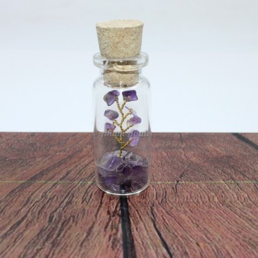 Amethyst Gemstone Bottle Tree