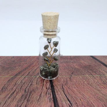 Pyrite Gemstone Tree Bottle