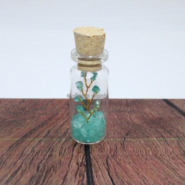 Aquamarine Gemstone Bottle Tree