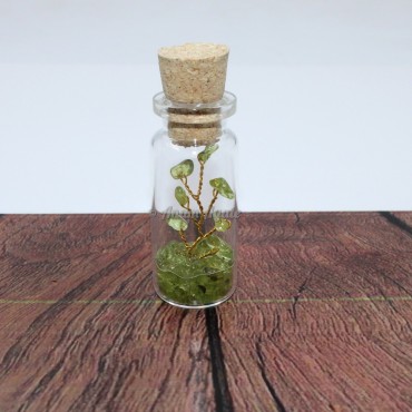 Peridot Gemstone Bottle Tree