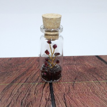 Garnet Gemstone Bottle Tree