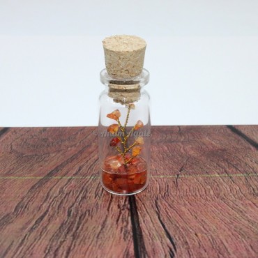 Light Carnellian Gemstone Bottle Tree