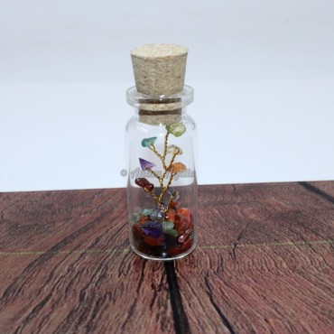 Seven Chakra Gemstone Bottle Tree