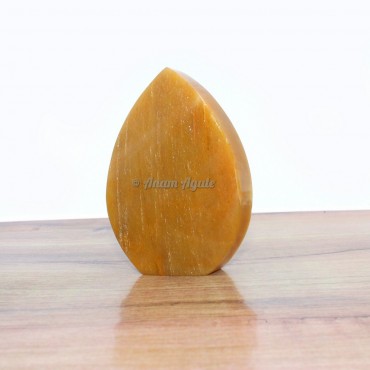 Yellow Agate In Free Form Stone