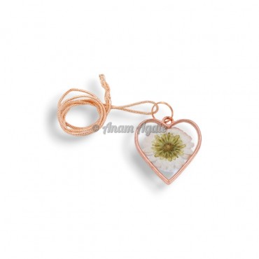 Valentine Flower Orgone Pendant Gift Necklace Jewellery