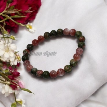 Sunstone and Unakite Bracelet