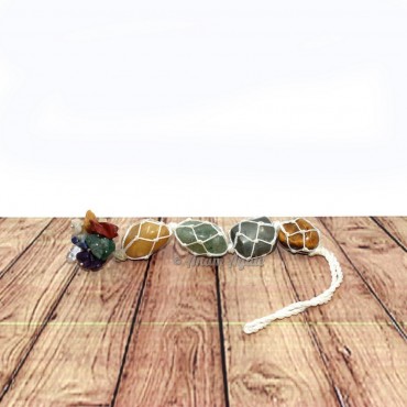 Natural Crystal Stone Chakra Beads Car Hanger