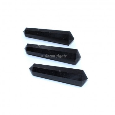 Black Tourmaline Double Terminated Point