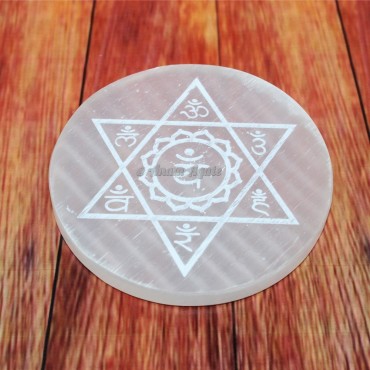 Engraved Selenite Charging Plate