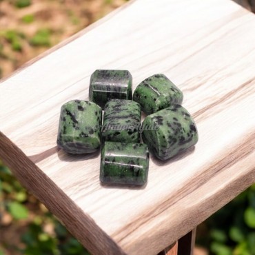 Green Zoisite Polished Tumbled Stones