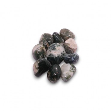 Moss Agate Tumbled Stone